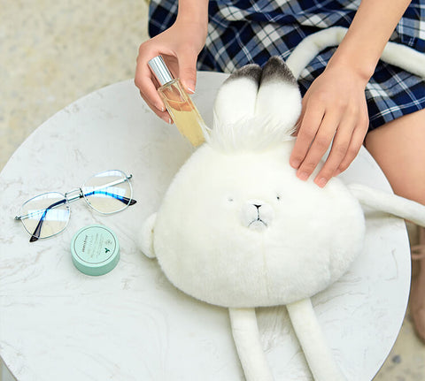 Cute Fluffy White Arctic Hare Bag Crossbody