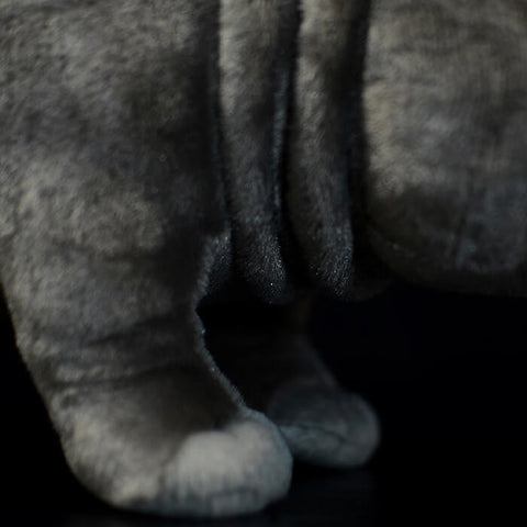 Realistic Hippo Stuffed Animal Plush Toy