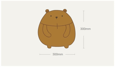 Chubby Potato Bear Stuffed Hugging Pillow