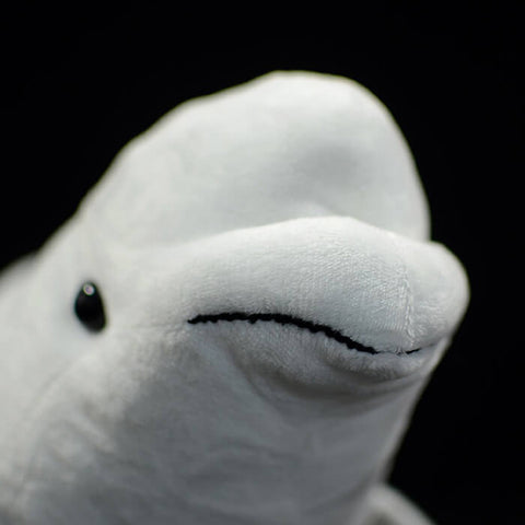 Realistic Beluga Whale Stuffed Animal Plush Toy