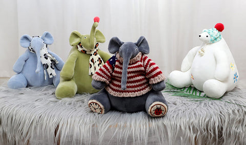 Mini Elephant Stuffed Animal Plush Toy Soft Plushies Doll