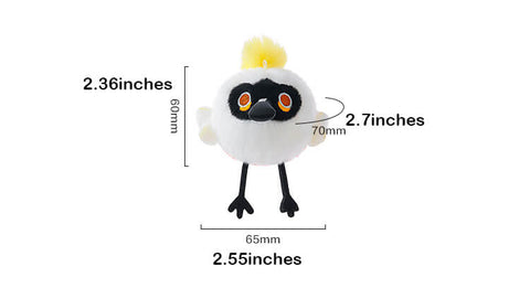 Mini Black-faced Spoonbill Stuffed Plush Bag Charm