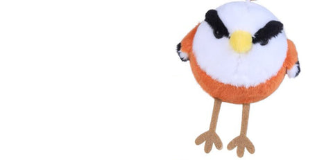 Cute Rare Bird Stuffed Animal Bag Charm, Plush Sound Keychain