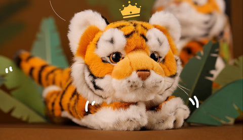 Tiger Stuffed Plush Slap Bracelet, Animal Plushies