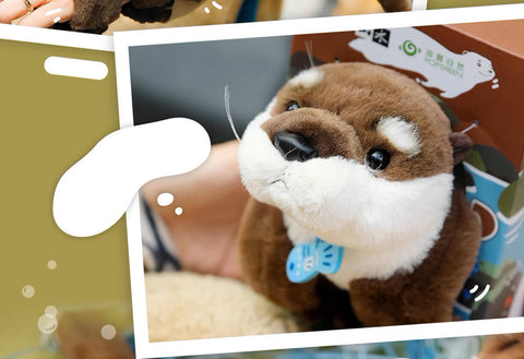 Cute Eurasian Otter Stuffed Plush Slap Bracelet, Otter Plushies