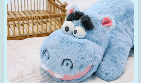 Soft Hippo Stuffed Animal Toy, Cuddly Animal Plushie