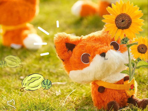 Little Red Fox Stuffed Animal Plush Toy, Vulpes Vulpes Plushies