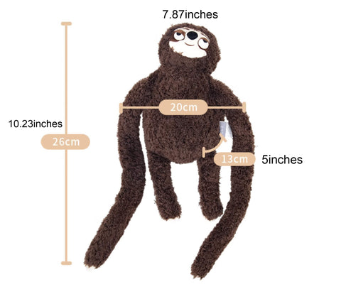 Long Armed Sloth Plush Toy, Stuffed Animal Plushies