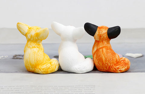 Ceramic Fennec Fox Figurine