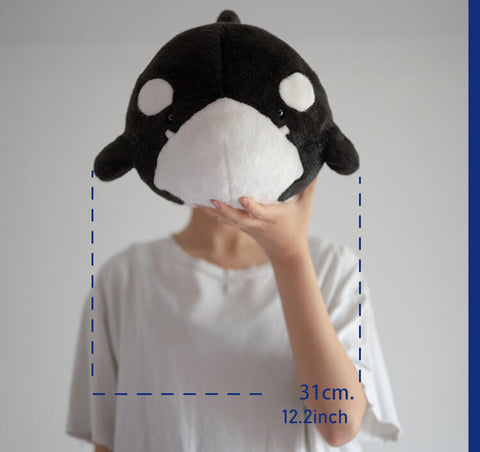 Chubby Orcinus Orca Plush Stuffed Toys Killer Whale Plushie Pillow