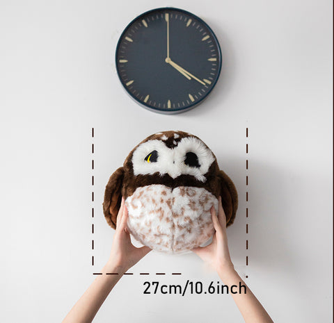 Chubby Northern Saw-Whet Owl Stuffed Animal Plush Toy – KEAIart