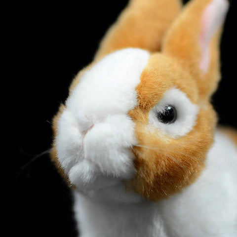 Realistic Netherland Dwarf Rabbit Stuffed Animal Plush Toy