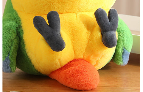 Cartoon Parrot Stuffed Animal Plush Toy, Bird Plushies