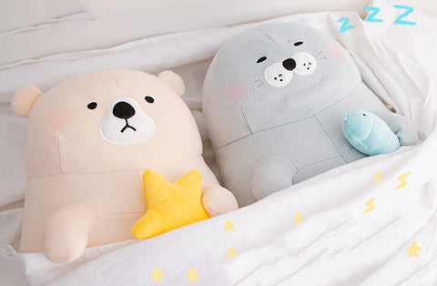 Cute Seal - Bear Plushie Hugging Pillow