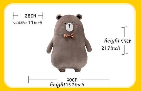 Soft Bear Stuffed Plush Pillow