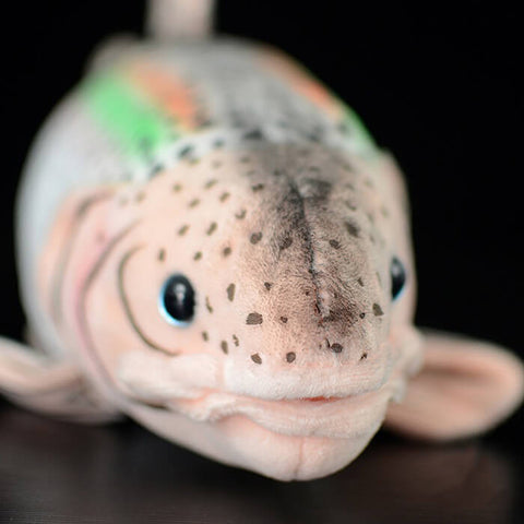 Realistic Rainbow Trout Stuffed Animal Plush Toy