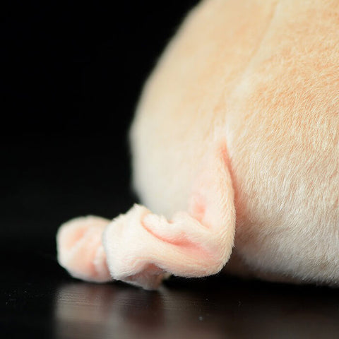 Realistic Sitting Domestic Pig Stuffed Animal Plush Toy