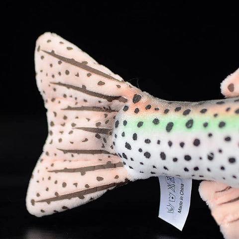 Realistic Rainbow Trout Stuffed Animal Plush Toy