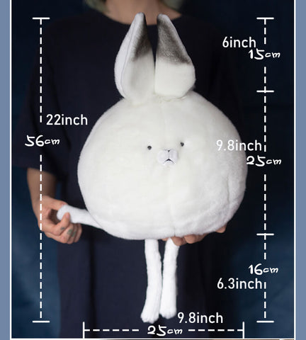 Chubby Soft Arctic Rabbit Plush Pillow Animal Stuffed Toys