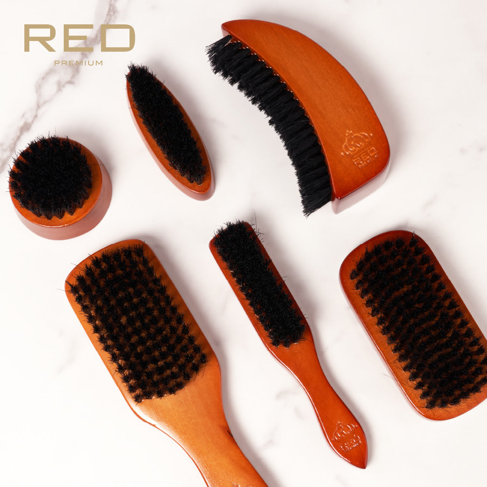 Red by Kiss Premium Beard Medium Soft Club Brush #BR201