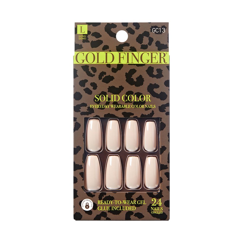 KISS Gold Finger Solid Color 24 Nails - #GC13