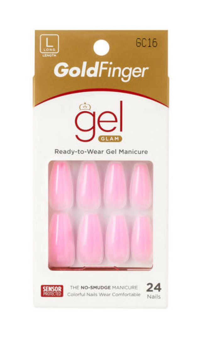 KISS Gold Finger Solid Color 24 Nails - #GC16(DC)