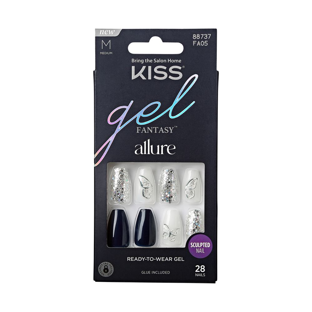 Kiss Gel Fantasy Allure Sculpted 28 Nails #FA05