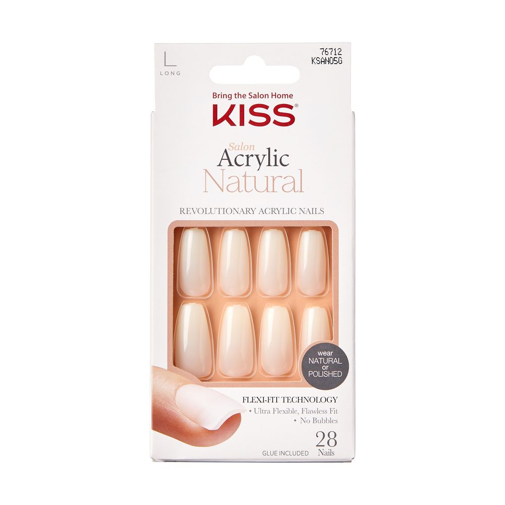 Kiss Salon Acrylic Natural 28 Nails #KSAN05