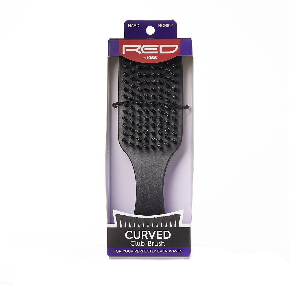 Red by Kiss Curved Club Brush - Hard #BORI02