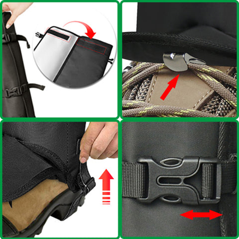 use snake gaiters four steps