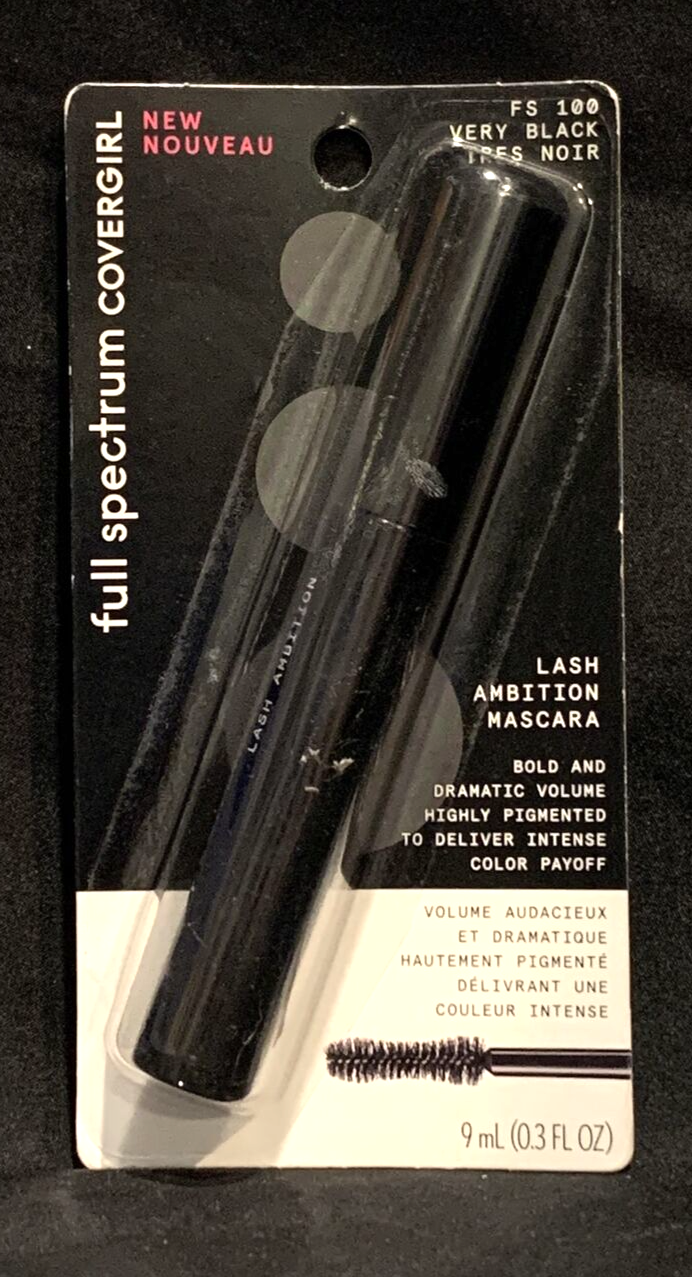 Covergirl Full Spectrum Lash Ambition Mascara, FS 100 Very Black, 0.3 Fluid Ounce