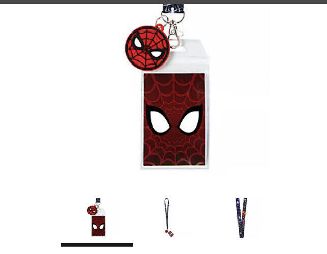Marvel Spiderman Lanyard W/ Face Pose Charm Attached