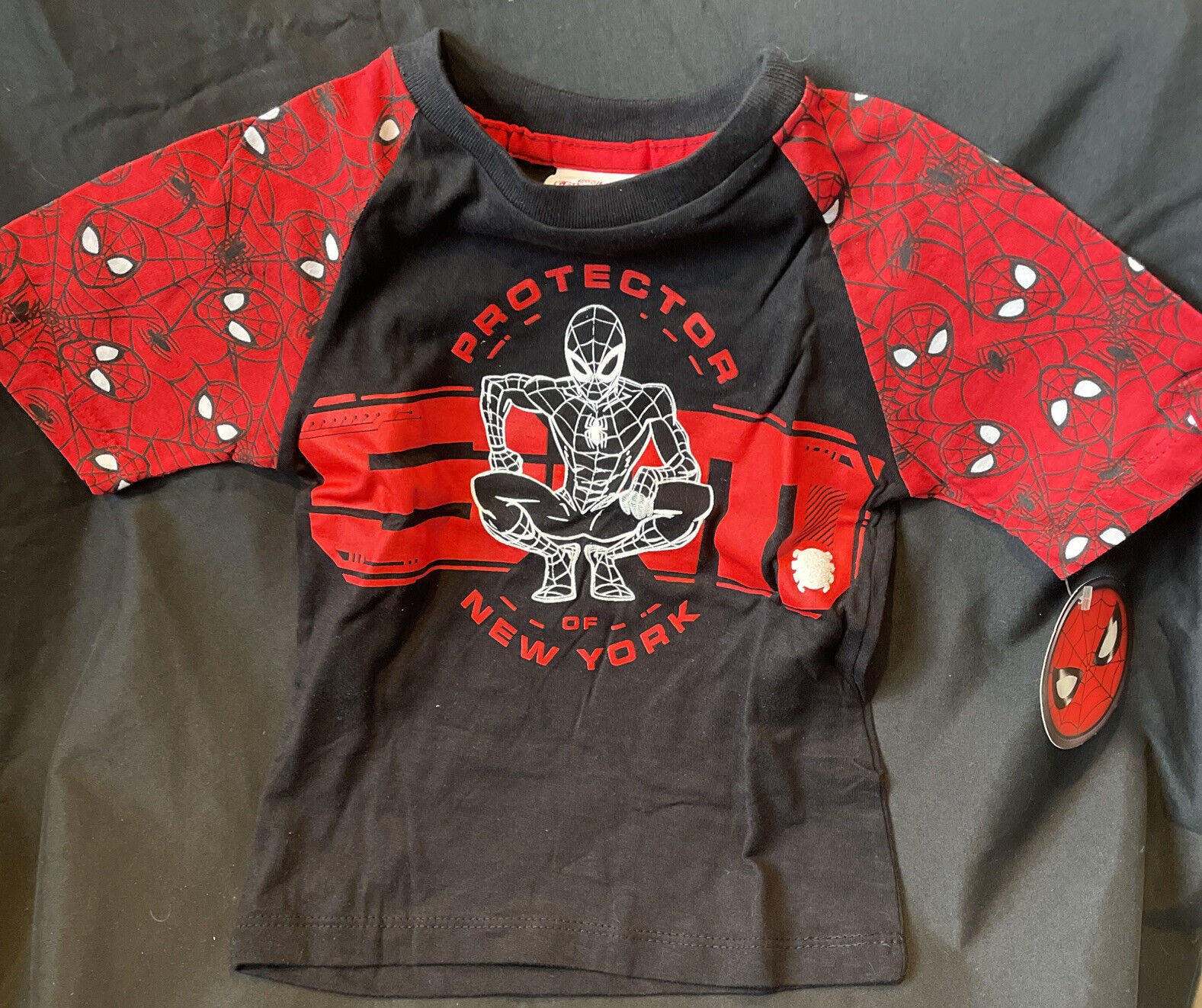 Marvel Spiderman Protector Tshirt & Short Set for Toddlers Sz 2T