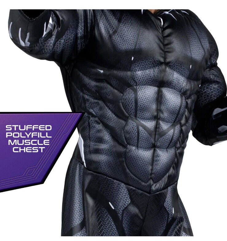 Jazwares CHILD Marvel BLACK PANTHER QUALUX MD Size 8-10