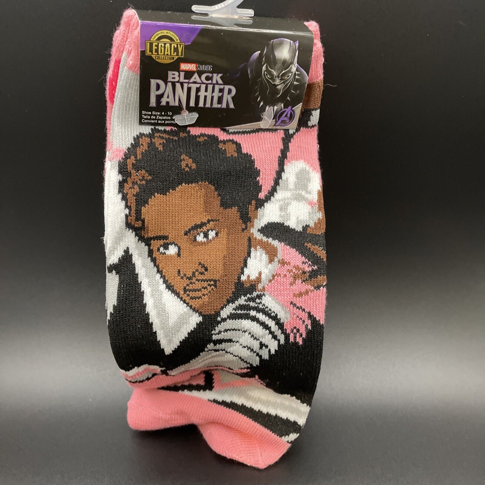 Marvel Black Panther Girls 3 Pack Ankle Socks Sz 4-10