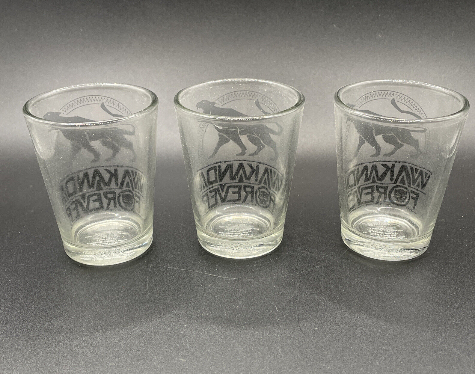 Marvel Wakanda Forever 3 Pack 1.5 Oz Shot Glasses