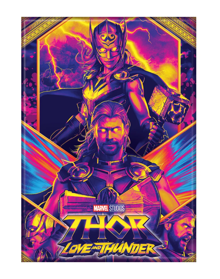 Marvel Thor LAT Black Light Poster Magnet Ata-Boy 2.5