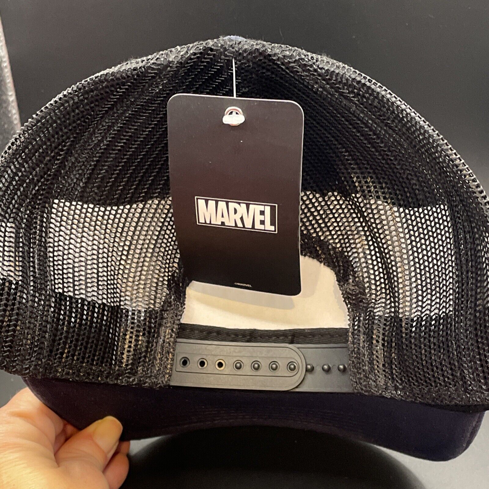 Spiderman Make Mine Marvel Navy Mens Trucker Hat