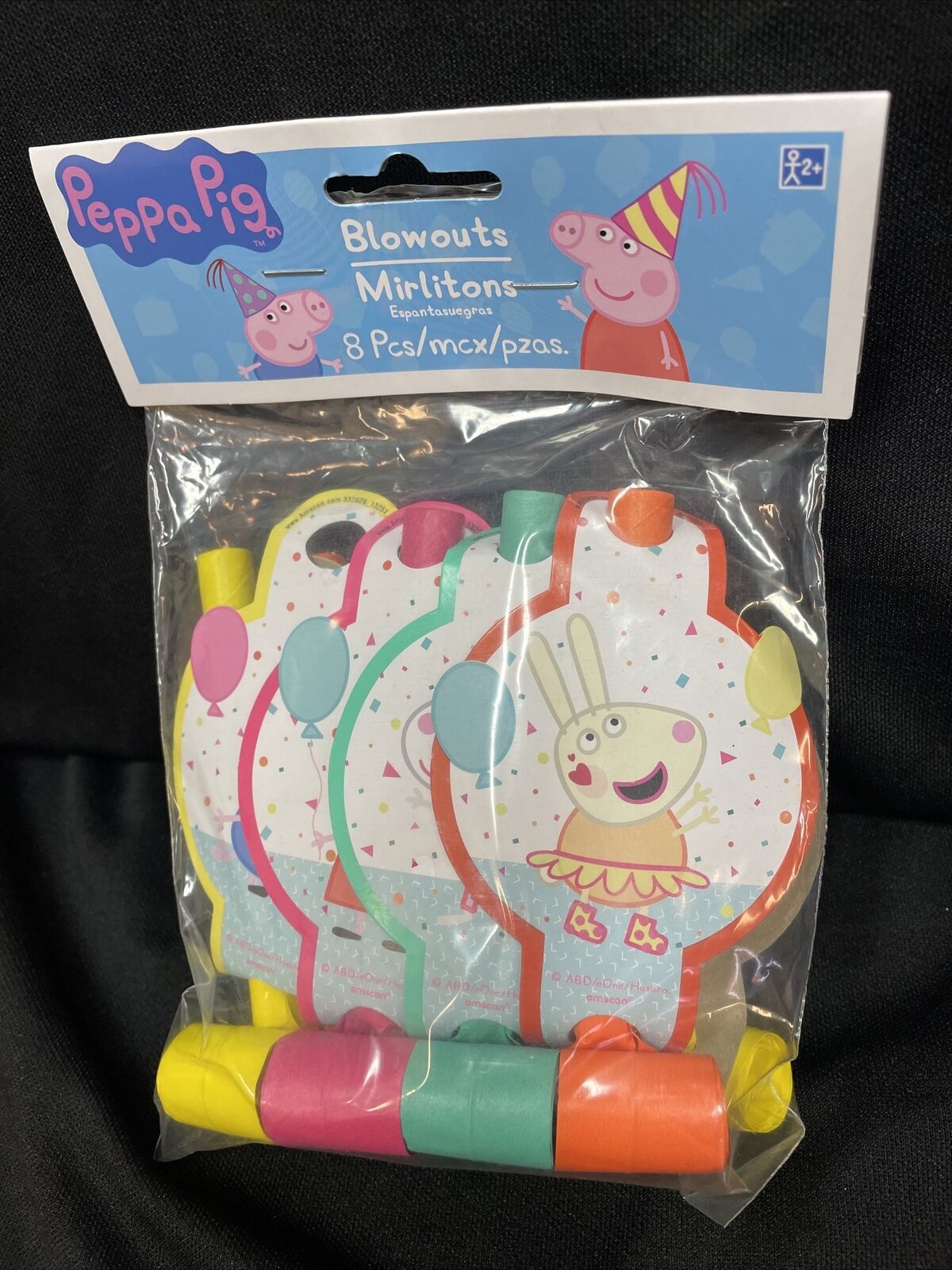 Peppa Pig Confetti Party Blowouts Pack Of 8 Party Supplies