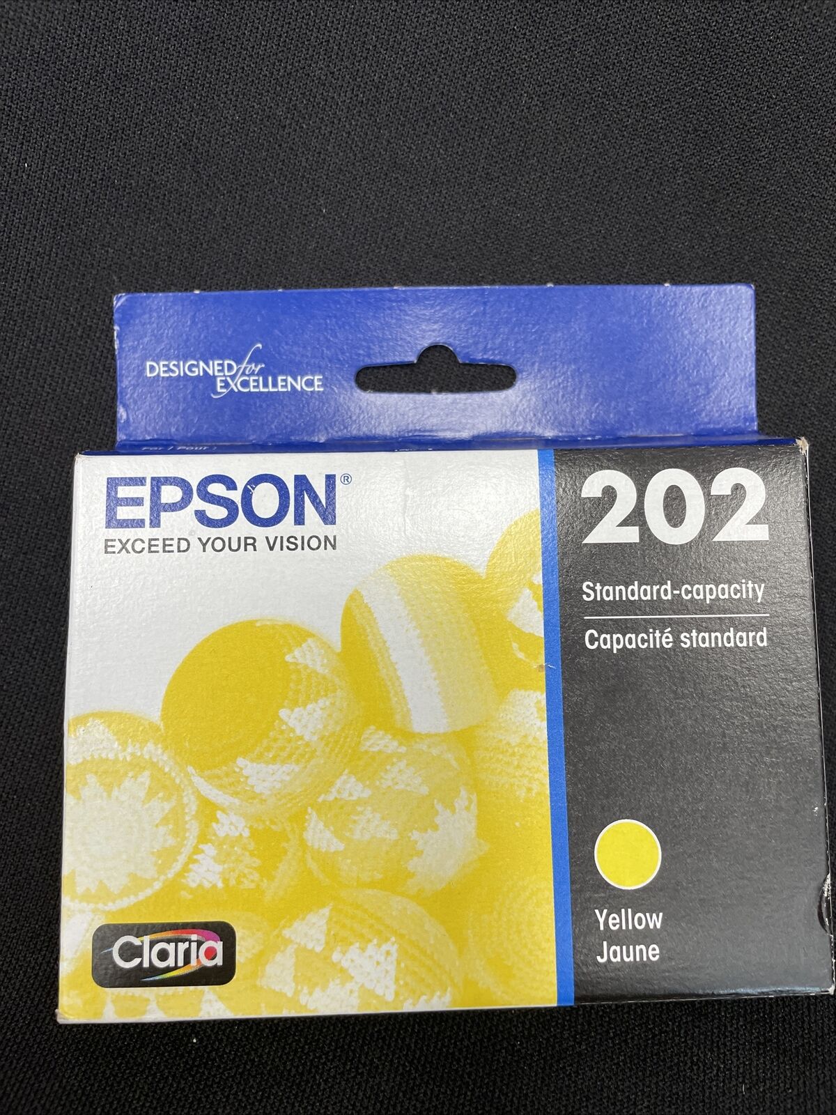 EPSON 202 YELLOW INK CARTRIDGES SEALED GENUINE in Box EXP 02/2025