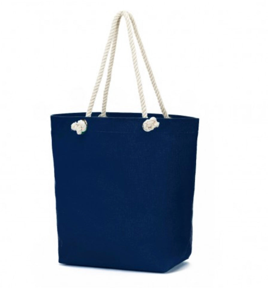 Navy Castaway Tote