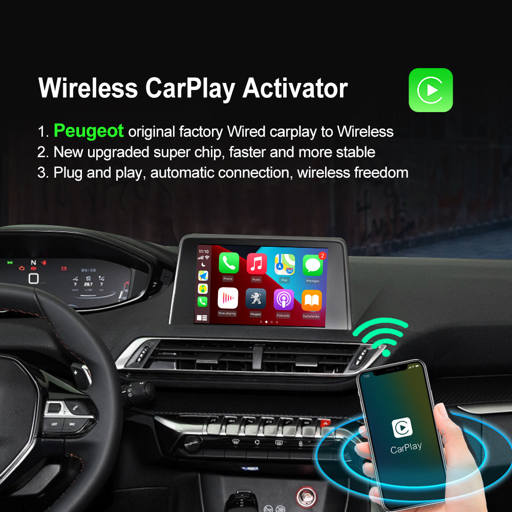 Carlinkit 3.0 U2W Plus Wireless carplay Adapter For Peugeot 208 2008 3 –  Carlinkit Wireless CarPlay Official Store