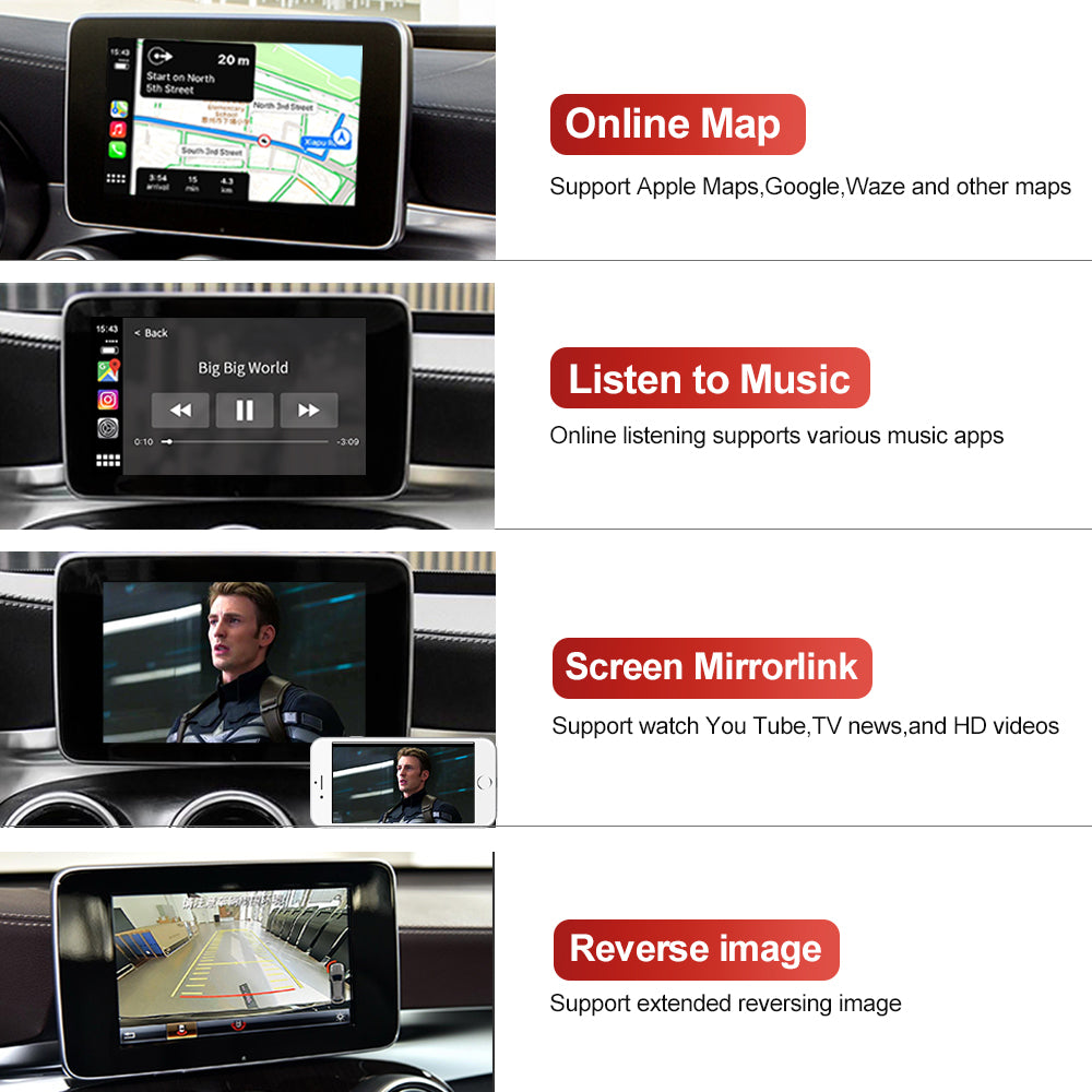 Carlinkit Wireless Apple carplay for Mercedes Benz carplay NTG 4.5 4.7 ...
