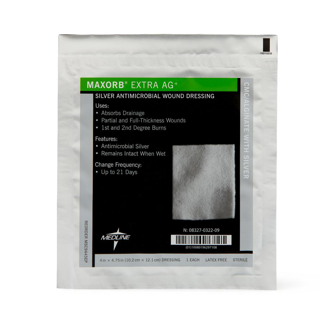 Maxorb Extra Ag+ CMC Alginate Dressing