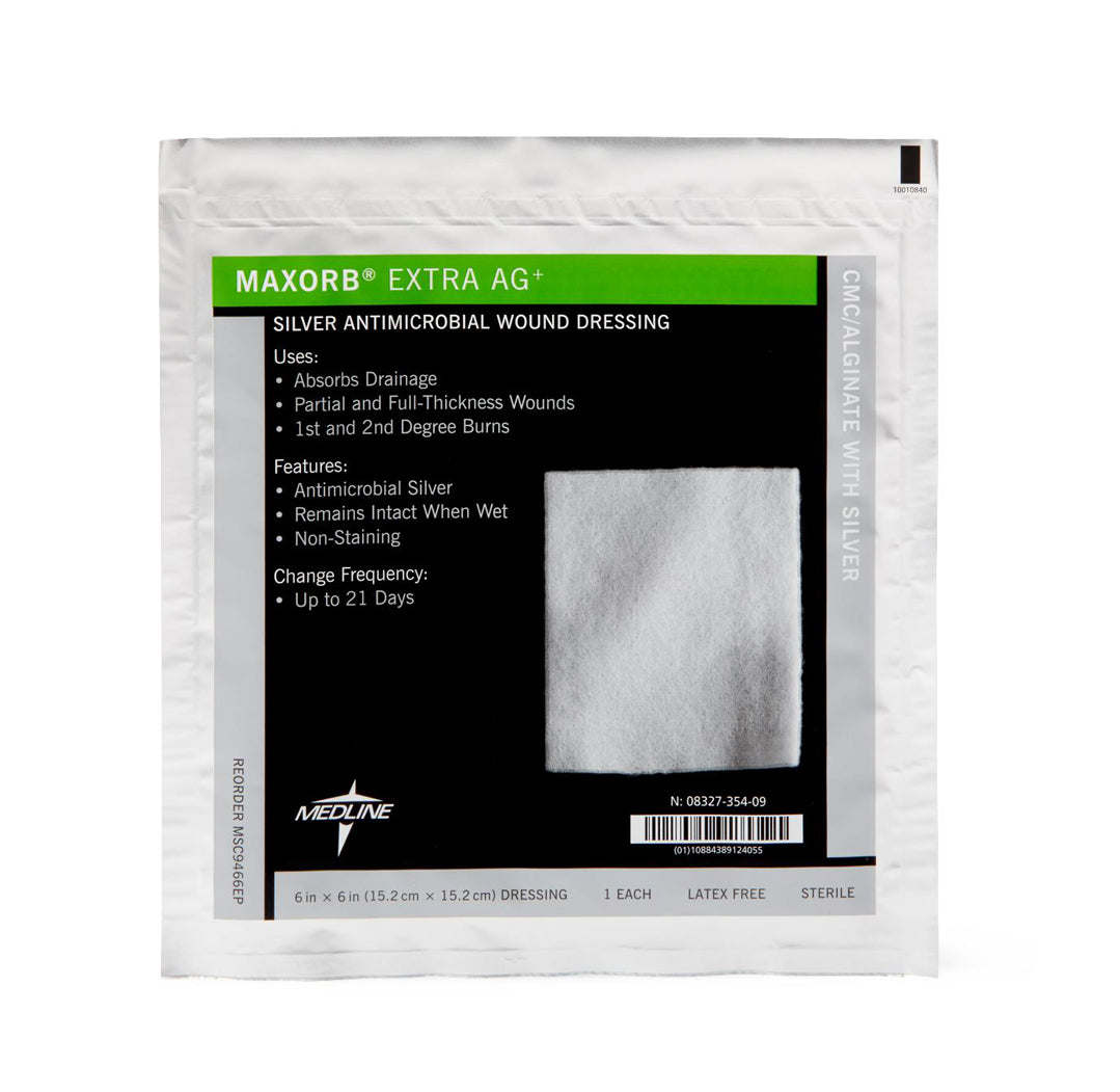 Maxorb Extra Ag+ CMC Alginate Dressing