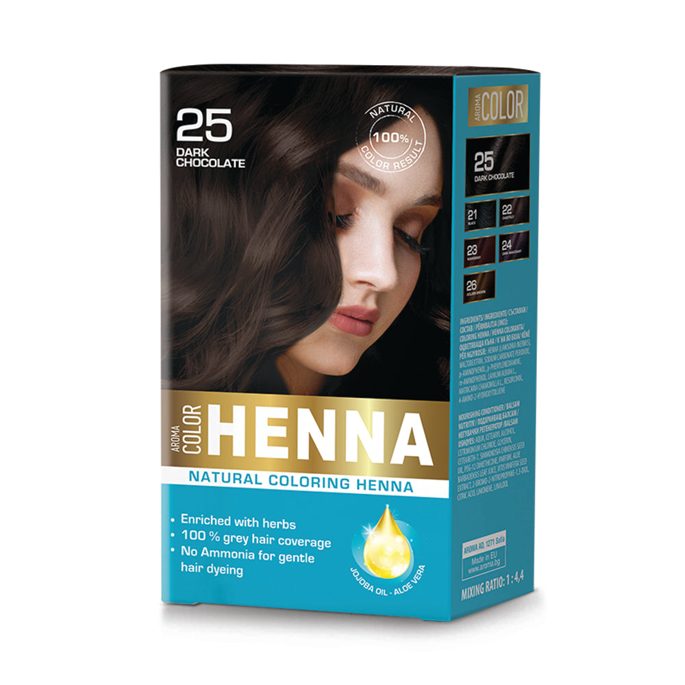 Aroma Color HENNA, 25 DARK CHOCOLATE