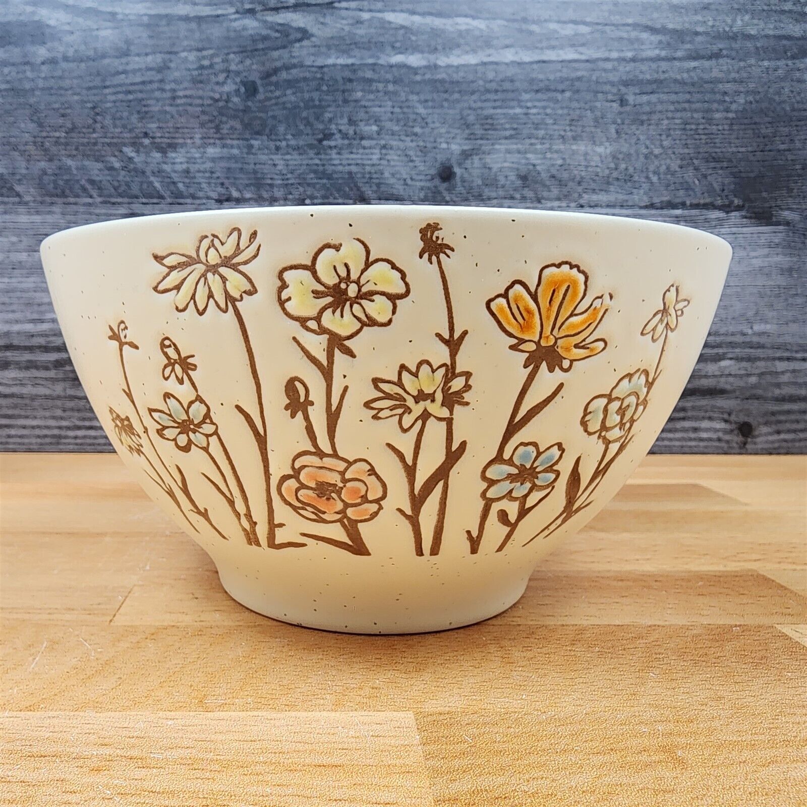 Valley Floral Embossed Serving Bowl Decorative by Blue Sky 7in (17cm)