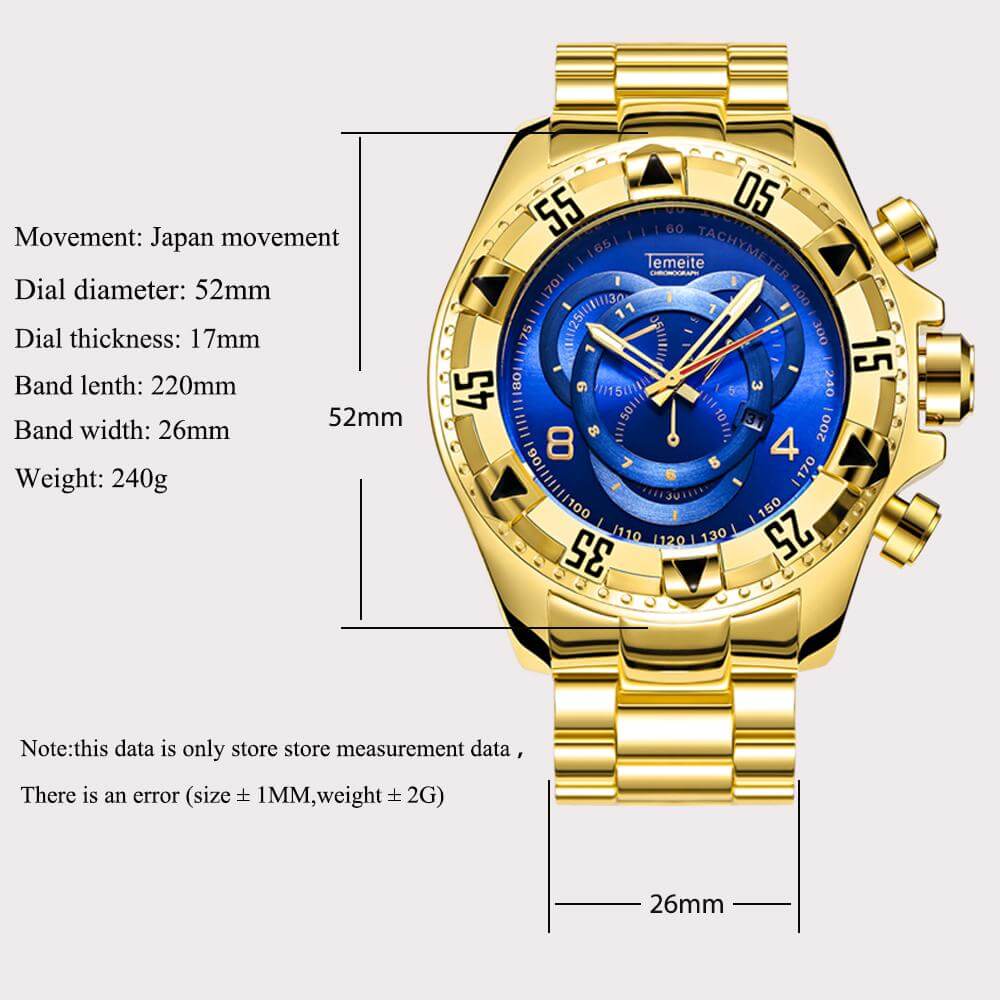 Big Dial Business Wristwatch