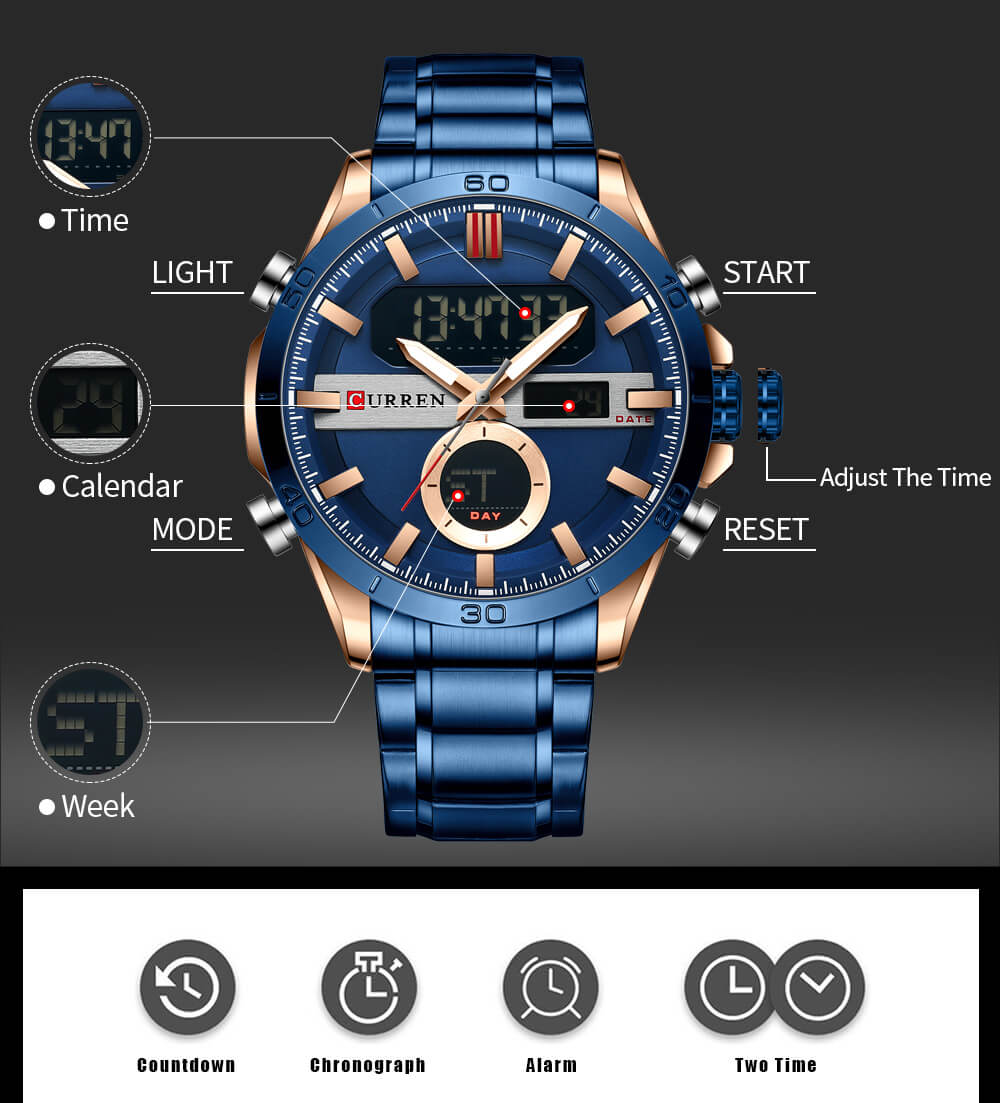 Sport Gold Men's Digital Watch