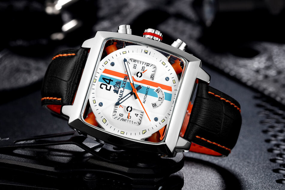Self Wind Genuine Leather Watch
